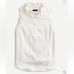 J. Crew BLACK Ruffled Blouse